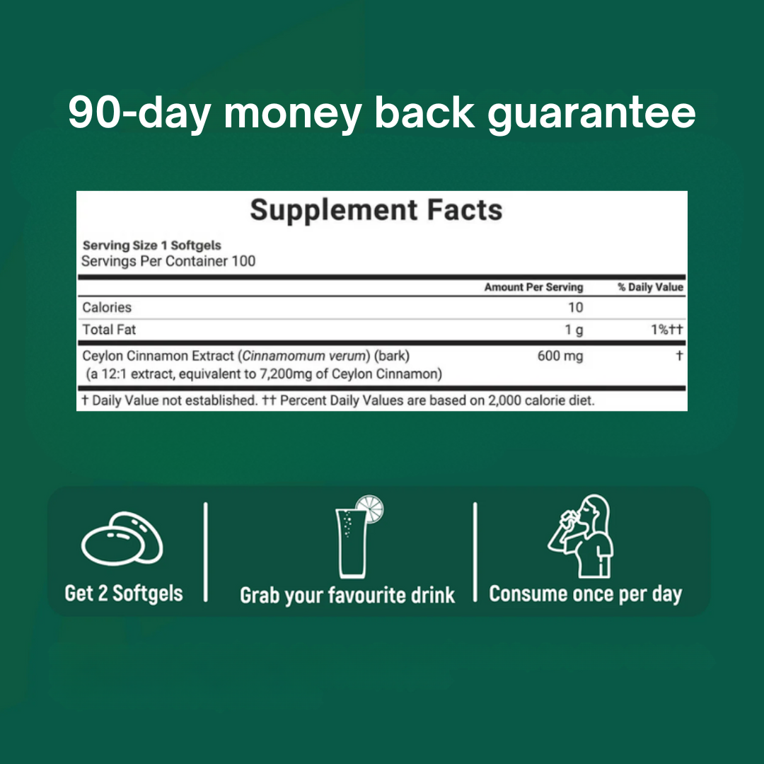 Nutiva® Ceylon Cinnamon Softgels